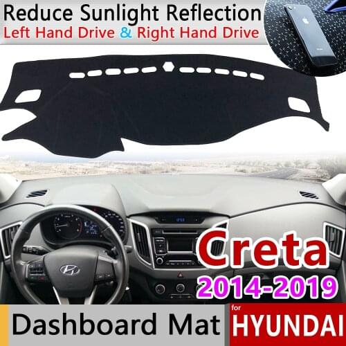 For Hyundai Creta Ix25 2014 2015 2016 2017 2018 2019 Anti-Slip Mat Dashboard Cover Pad Sunshade Dashmat Carpet Car Accessories
