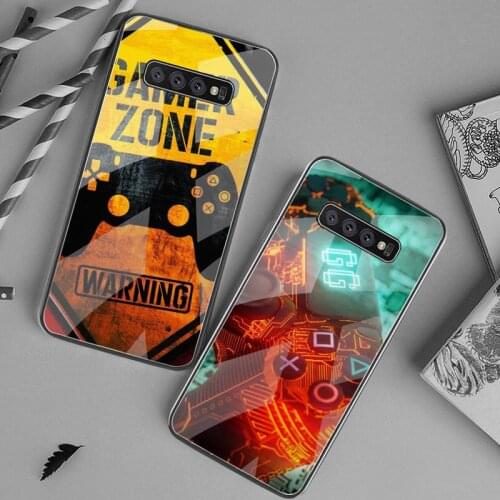Game console gamer zone Phone Case Tempered Glass For Samsung S20 Plus S7 S8 S9 S10 Plus Note 8 9 10 Plus