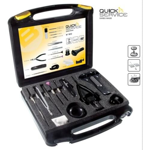 Watch repair tools original BERGEON12 set tools 7812 screwdriver magnifying glass back cover tweezers and other sets