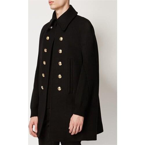 Yamamoto mens mauni coat cloak cloak shawl coat autumn and winter