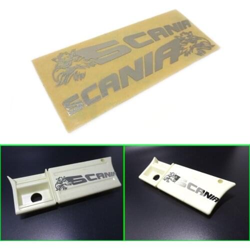 New Side Skirt Metal Stickers for 1/14 Tamiya RC Truck Trailer Tipper Scania 620 730 Car Diy Parts