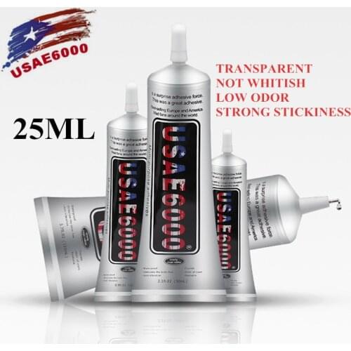 New E6000 glue 25ml Comes With A Needle Leather Plastic Acrylic Glue Metal Glue 1PCS