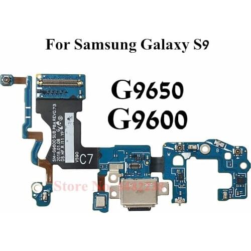 Original USB Charging Port Flex Cable For Samsung Galaxy S9 S9+ S9Plus G9600 G9650 USB Charger Plug Board Charging Dock Parts