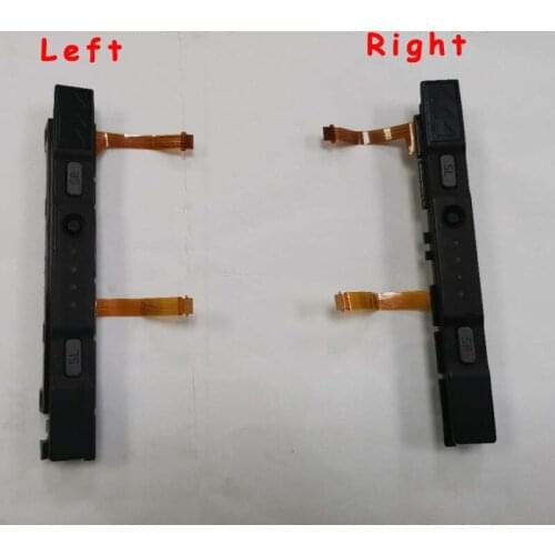 5pcs Original Used Plastic Slider for Nintend Switch NS Joy-con Controller Rail Assembly with Flex Cable Right Left With button