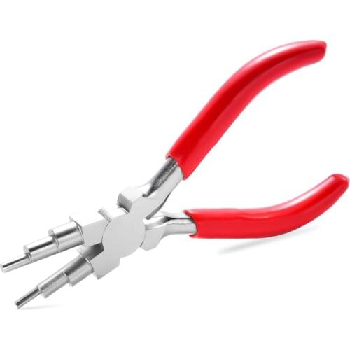 Carbon Steel round Nose Pliers DIY Nickel Iron Pliers Hand Tools Jewelry Ornament Accessories Making Winding Six-Segment Pliers