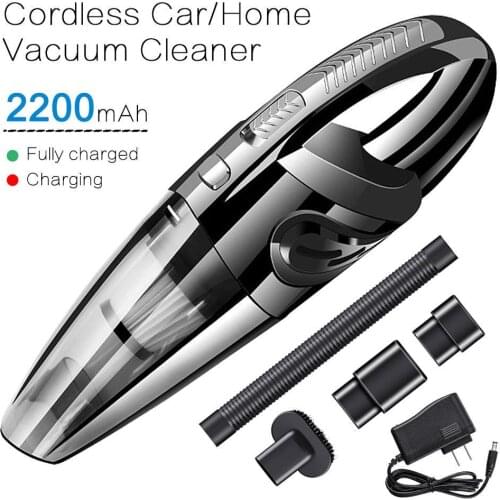 3200pa Household & Car Vacuum Cleaner Portable Smart Wireless CORDLESS Rechargeable Handheld Dust Collector for Car Home
