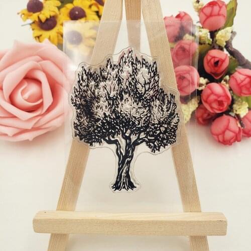 PANFELOU 6*9cm tree Transparent Clear stamps Silicone Stamp/Seal DIY scrapbooking/photo album 11*16cm clear stamp sheets