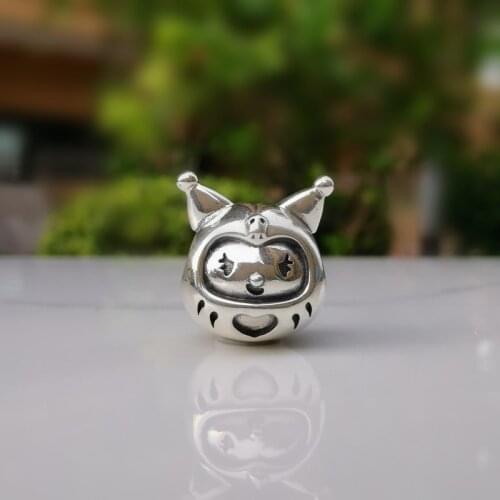 925 Sterling Silver Cartoon Girl Bead Charms Fit Original Brand Bracelet Jewelry Vintage Bead for Jewelry Making Fashion Jewelry