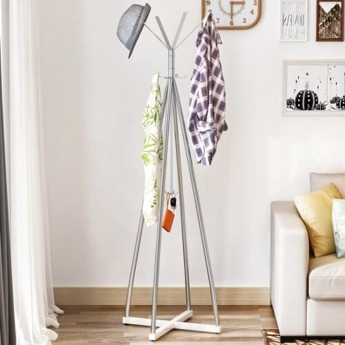 Coat Rack Reinforcement Practical Floor Type Iron Coat Racks Racks Rust-proof Fashion Ring Coat Rack