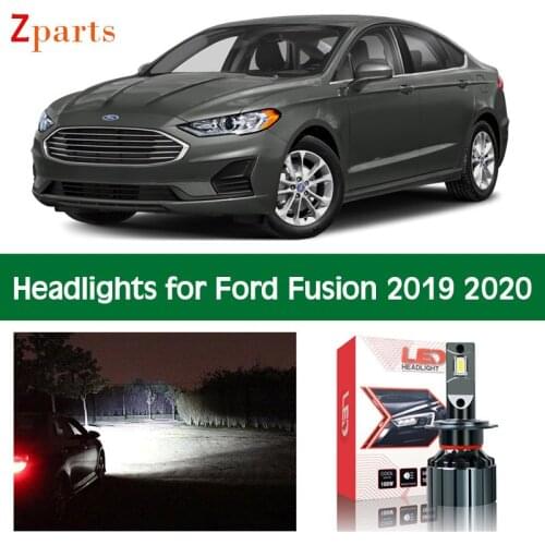 LED Headlight For Ford Fusion 2019 2020 Low High Beam Lightings Canbus 12V Super Bright Car Lamps Cars Light Accessories