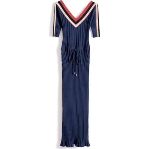 Vestido Longo Rushed Wool Women Dress 2019 New Cashmere Knit Dress Women Fashion Long Section Waist Tight Sexy Bag Hip Female