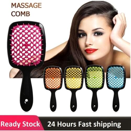 1pc Pro Wide Teeth Air Cushion Combs Home Salon Hairdressing Styling Massage Comb Hair Styling Massager Comb
