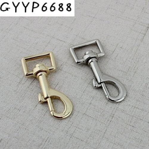 10pcs 50pcs 20mm zinc alloy trigger spring snap hook swivel clasp lobster claws swivel safety snap hook dog