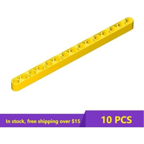 10PCS MOC Bricks 32278 1X15 Technial Beam 64871 Building Blocks Bricks Parts Kids Brain Games DIY Toys Brithday Best Gifts
