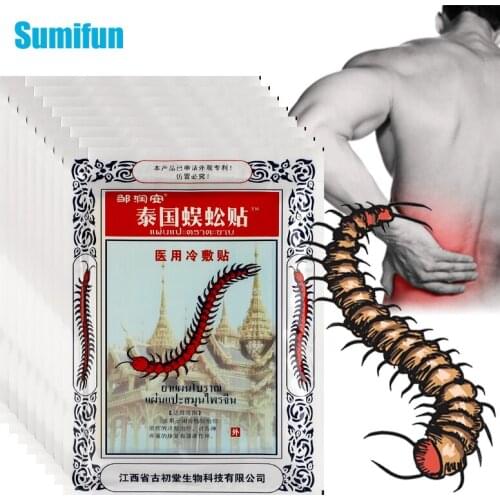 40pcs Thailand Centipede Patch Back Neck Knee Lumbar Ache Joints Orthopedic Pain Relief Plaster Herbal Medical Sticker Massage