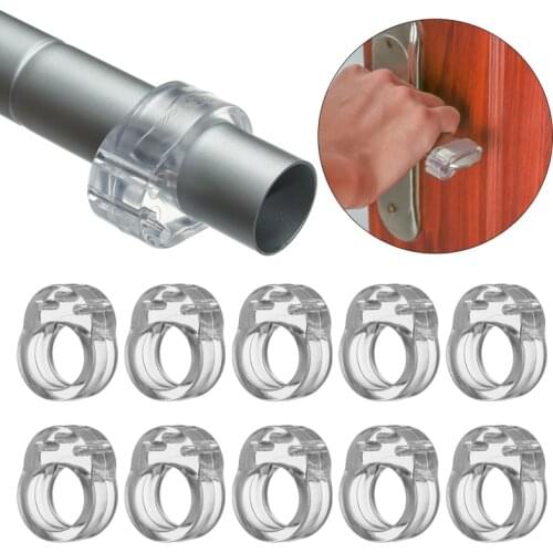 5pcs New Door Handle stopper baby safety doorknob Buffer Guard Bumper Silicone Silencer Crash Pad for Wall Furniture Protecter