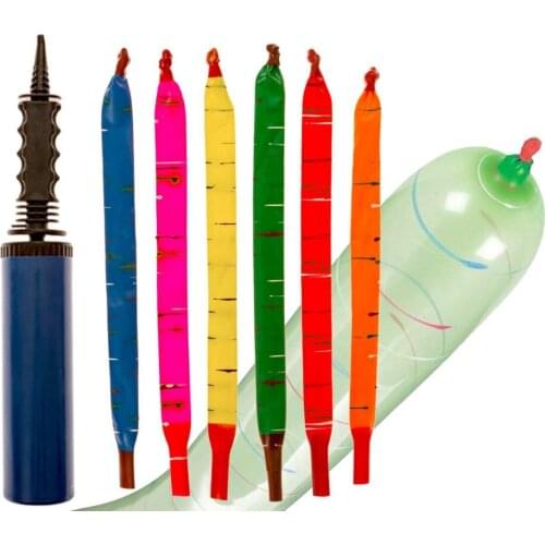 50-Pack of Rocket Balloons with Pump - Party Pack - Watch These Balloons Rocket to the Sky