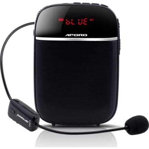 APORO 2.4G wireless bluetooth microphone headset headset amplifier microphone speaker amplifier small bee dedicated