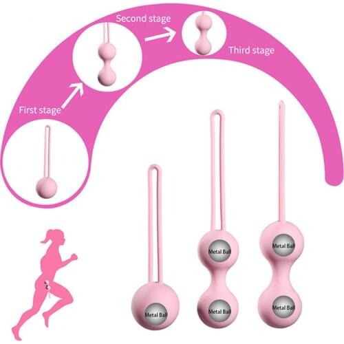Safe Silicone Smart Kegel Ben Wa Ball Vagina Tighten Exercise Machine Vaginal Plug Geisha Balls Sex Toys For Women Adult Games