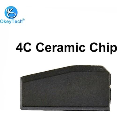 OkeyTech 4C Transponder Chip ID 4C Carbon Ceremic Car Key Chips Not Coded ID4C for Toyota Camry Prado Corolla Crown Ford