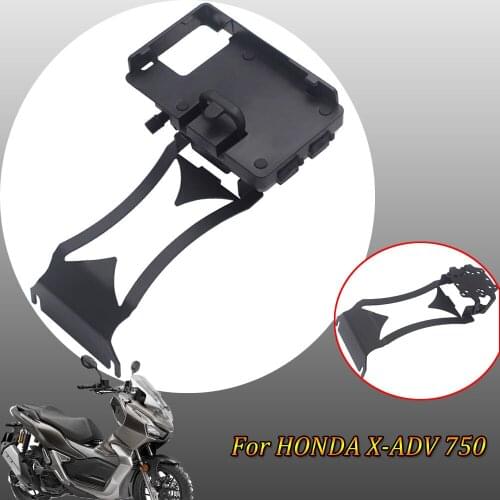 For HONDA X-ADV 750 XADV XADV750 GPS Bar Mobile Phone Bracket GPS Black Accessories Motorcycle Front Stand Holder Smartphone