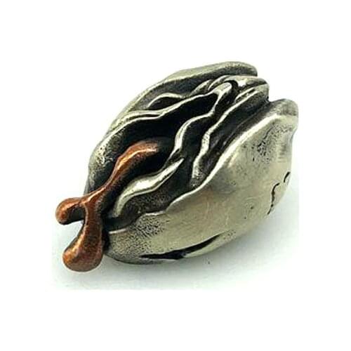 EDC White Brass Copper Exaggerated Fun Bikini Buns Knife Beads Lanyard Pendants Key Rings Accessories