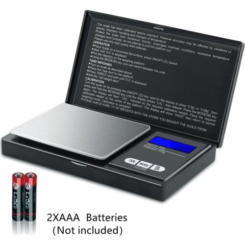 Pocket LCD Digital Scale 200g/500g/1000g 0.01g/0.1g High Precision For Food Herb Jewelry Gold Multifunction Kitchen Mini Scale