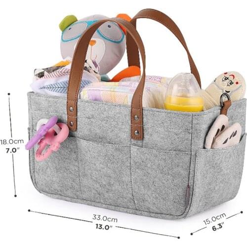 Multifunctional Baby Diapers Bag Caddy Organizer Portable Holder Storage Basket For Car Travel Changing Table Organizer