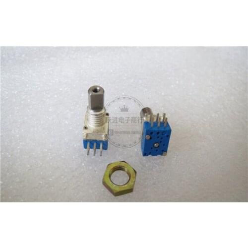 Original new 100% interphone channel switch channel encoder switch 16 gear channel switch two rows 6pin handle length 10mm