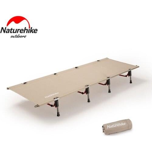 Naturehike Outdoor Camp Bed Portable and Lightweight Single Camping Lunch Break Aluminum Alloy Folding Bed