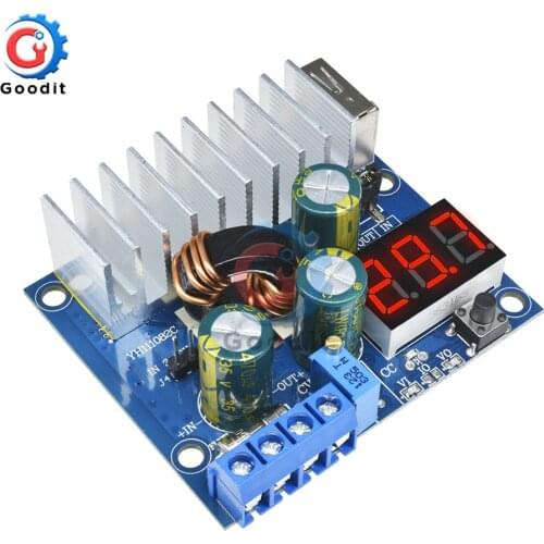 DC to DC 3-35V Boost Step Up Module 100W 6A USB Power Supply LED Voltmeter DC-DC Converter Power Supply Module Voltage Meter