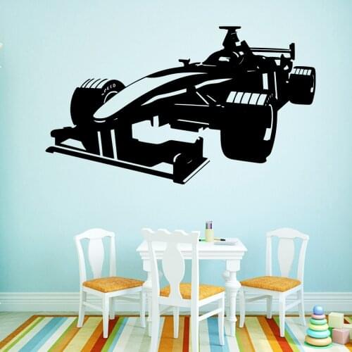 Modern F1 Car Wall Stickers Home Decorations Pvc Decal Removable Wallpaper House Decoration Vinilo Decorativo Naklejki Na Sciane