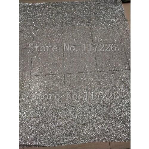 Special silver color mesh material with glitter French net lace fabric JRB-9501 for sexy dress