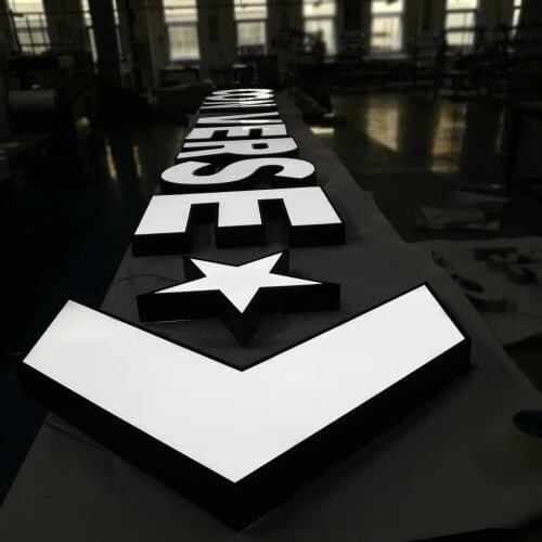 Led Light Acrylic Front Lit Letter Sign Wall Mounted Alphabet Channel Letter for Store Logo