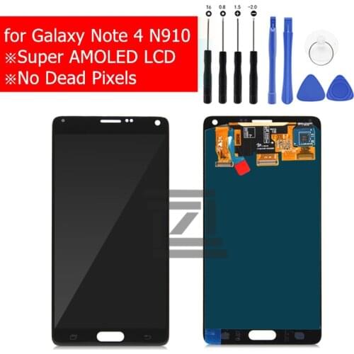 For Samsung Galaxy Note 4 LCD Display Touch Screen Digitizer Assembly for Galaxy Note4 N910 N910F Replacement Replace Spare Part