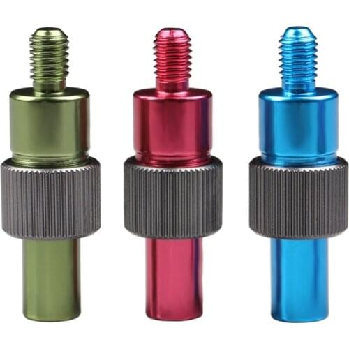 1Pc Fishing Rod Connector 8mm Screws Net Head Adapter Fishing Landing Harpoon Dip Aluminum Alloy Net Rod Parts