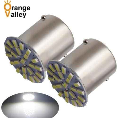 100pcs BA15S P21W 1156 BAY15D 1157 T20 7440 7443 22 LED SMD Car Auto Indicator Lights Parking Lamp Bulb 3014 DC 12V 24V