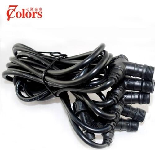 2-PIN/4PIN T Connection Cable/Wire IP67 Waterproof for LED Light 0.5 Meter Distance Between Two Lamps(can install 6pcs lights)