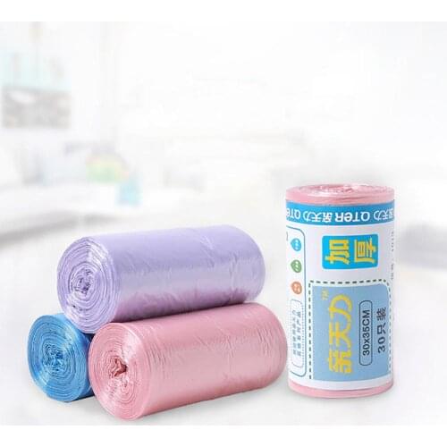 30 Bags Per Roll Rubbish Garbage Kitchen Food Environmentally Friendly Waste Trash Bags Bin Liners Size 30x35cm