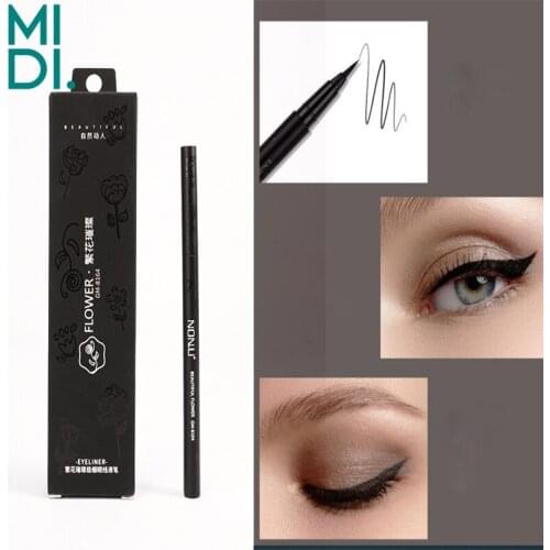 Black Extremely Fine Eyeliner Pen Fast-drying Waterproof Anti-sweat Smooth Lasting Eye Liner Liquid Eye Pencil Women Makeup Tool