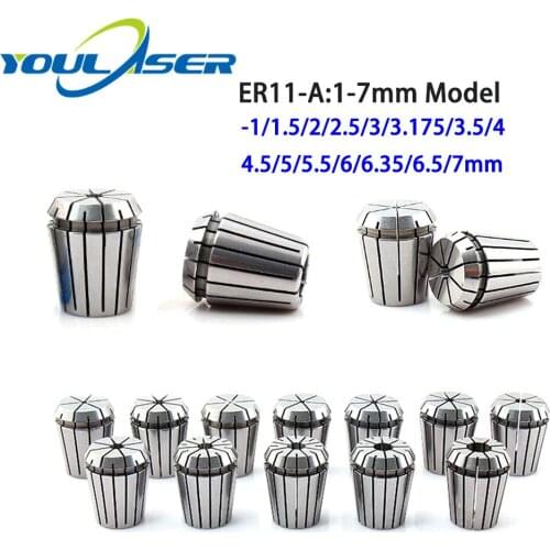 CNC Spindle Collet Chuck ER11 1-7mm Set Type-A for CNC Milling Lather Tool Holder