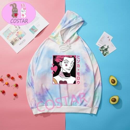 COSTAR Hot Anime HunterXHunter Hisoka Printed Fashion Hoodies Pullover Harajuku Hooded Sweatershirt Unisex