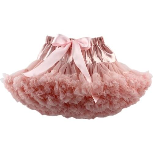 Peach Children Thick Skirt Girl One Full Year Of Life Serve Princess Skirt Serve Childrens Garment Flower Girl Full Dress