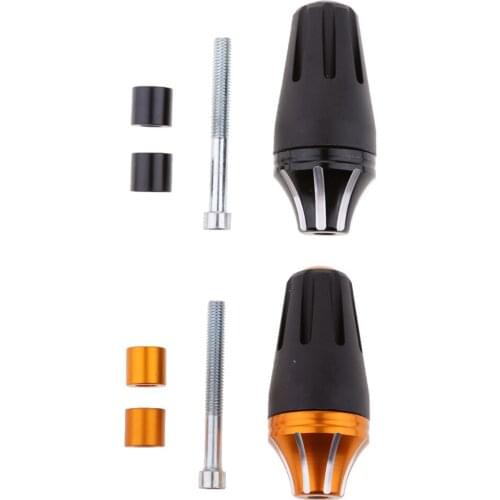Motor / Motorcycle / Motorbike CNC Frame Slider Falling Crash Protector Orange & Black