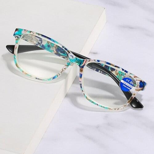 Elbru Fashion HD Anti-blue Light Reading Glasses Womens Glasses Computer Glasses Mens Reading Glasses Degree +100 To 400