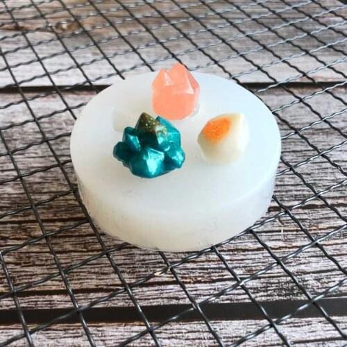 Stone/Crystal Chocolate Silicone Mold Fondant Cake Candy Molds Clay Pastry Mould Biscuits Baking Cake Decoration Tools Kitchen