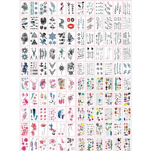 20pcs Temporary Tattoo Woman Waterproof Fake Tattoo Sticker on the Body Random Style Girl Art Temporal Tattoos