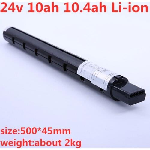 GTK 24V 10Ah 10.4Ah lithium battery with BMS for 250W 350W electric bicycle and scooter battery pack trolling motor +2A charger