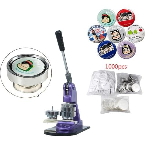 Badge Machines Personality Badge Punch Press Maker Machine Suitable For 25mm/32mm/37mm/44mm/50mm/58mm/75mm Model