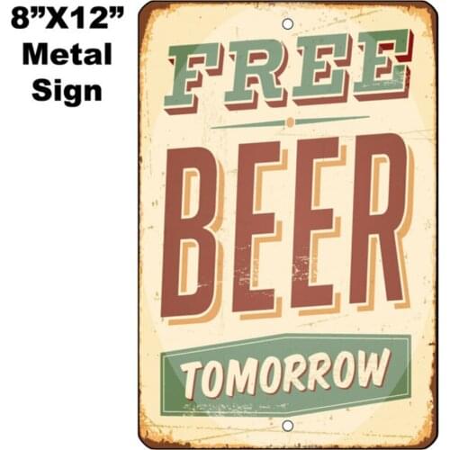 8"x12" METAL SIGN - Beer #8 Vintage Looking Craft Game Room Bar Man Cave Gift